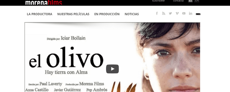 Sitio web de Morena Films 1 web morena films
