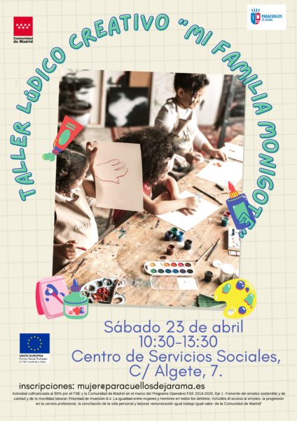 Actividades para la conciliación y la convivencia familiar en Paracuellos de Jarama 2 taller ludico creativo mi familia monigote 1